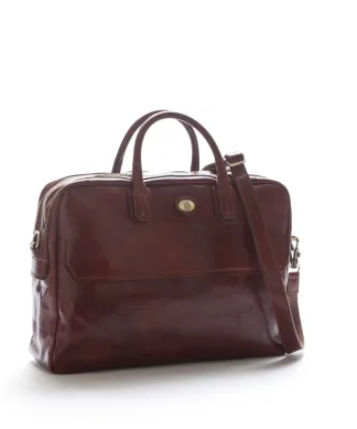 Borsa da Lavoro Portadocumenti Doppia - Marrone