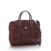 Minimal laptop bag in Tuscan leather, soft leather laptop bag with shoulder strap, D&D
