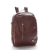 Sac à dos de voyage à double compartiment en cuir toscan avec range-PC, Made in Italy