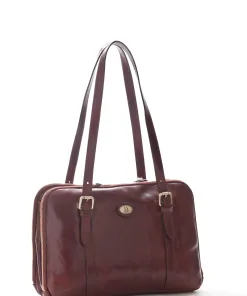 Mittlere Bürofrauentasche - Marrone