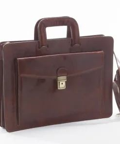 Grande Sac de Travail Plat - Marron