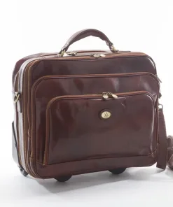 Kleine Pilottasche - Marrone