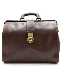 Bolso de Doctor minimal grande - Marrón oscuro opaco