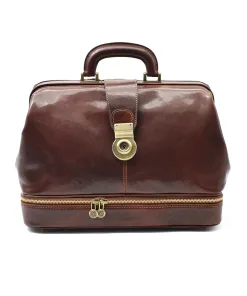 Bolso de Doctor Minimal con compartimento para instrumentos - Marrone