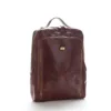 Lederrucksack Zaino Manager Grande aus toskanischem Leder mit Laptopfach und Trolley-Schlaufe, Made in Italy