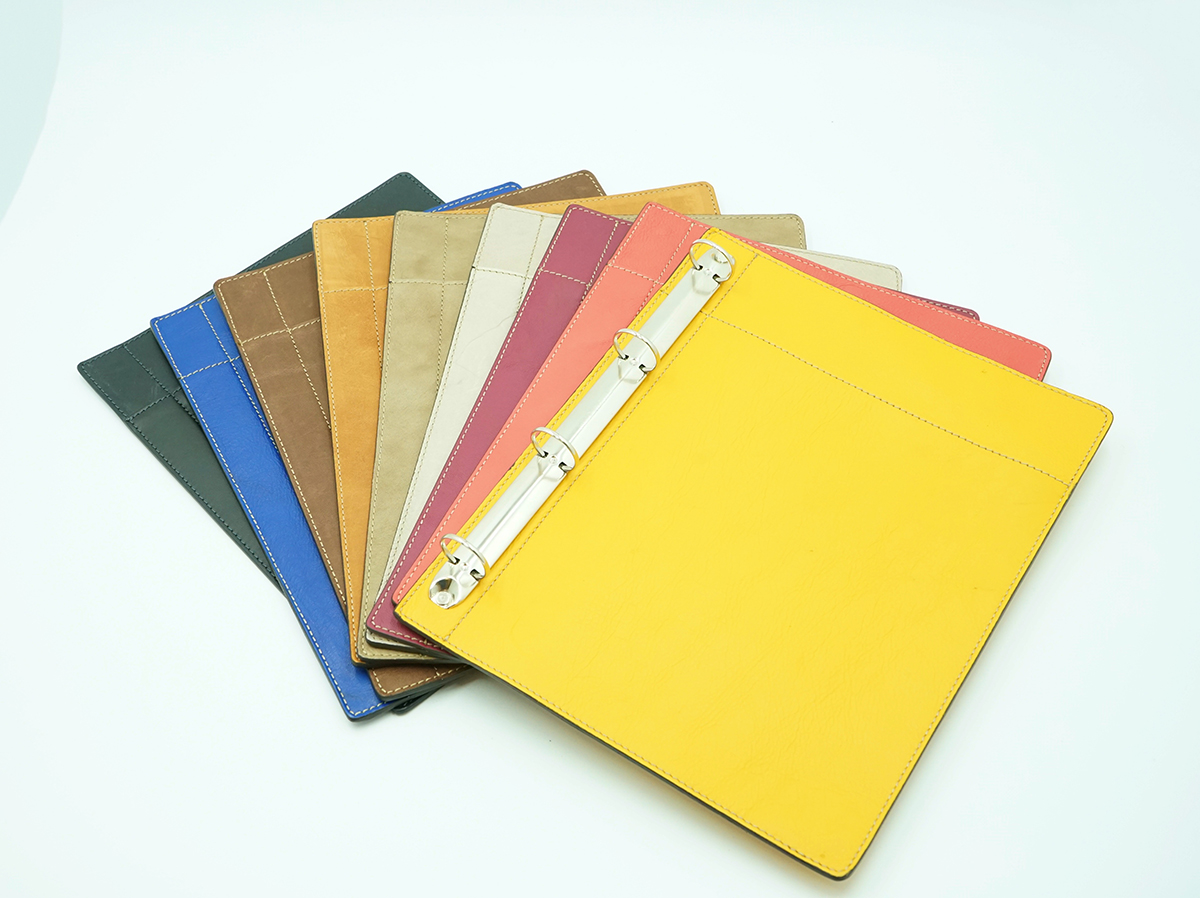 Cartelline Porta Documenti in pelle colorate - OFFERTA