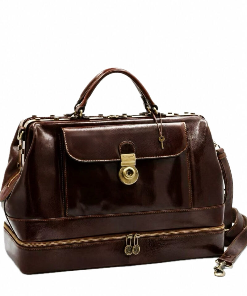 Large doctor bag with key ring