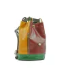 Bolso saco de mujer Trial en cuero toscano convertible en mochila, artesanal Made in Italy Pelletterie D&D