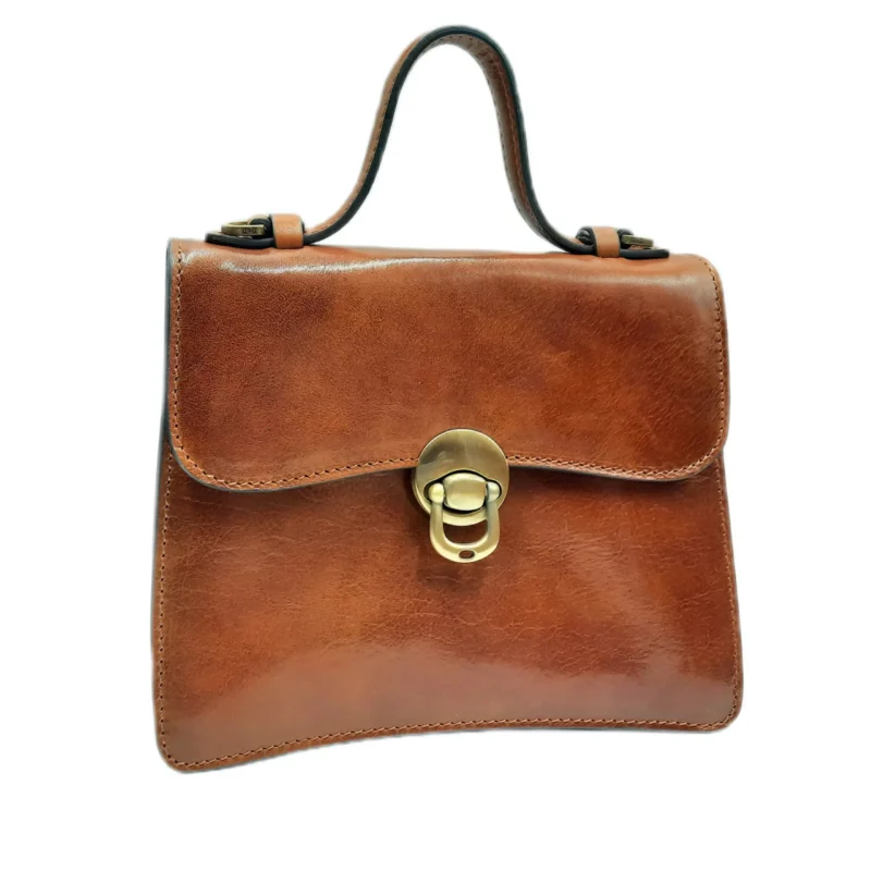 Borsa a mano con pattina