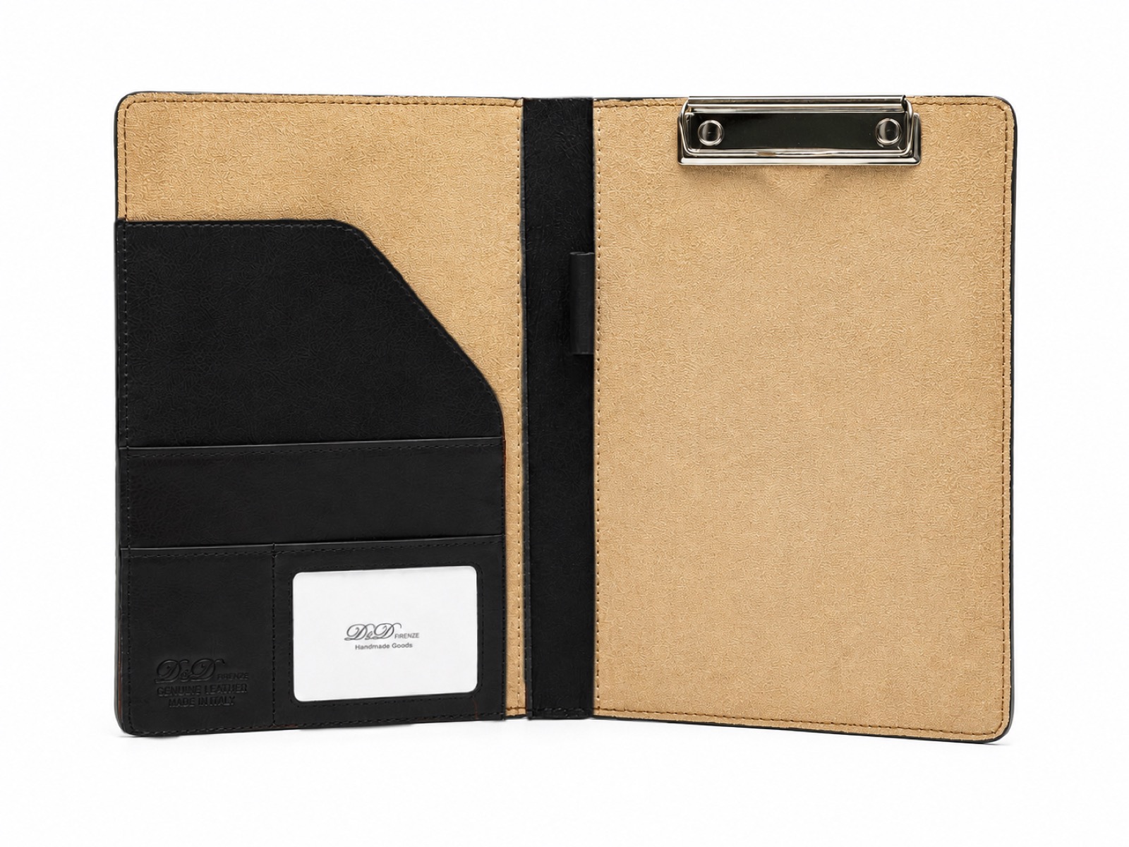 Portablocco A5 in Pelle Nero