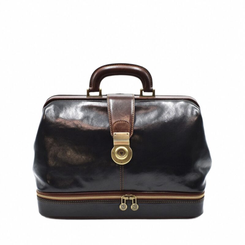 Minimal Bicolor doctor bag with instrument compartment